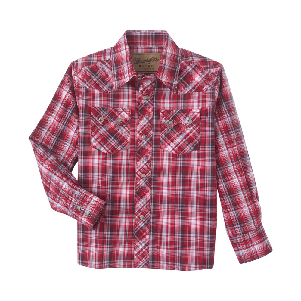 Wrangler Retro Boy’s Long Sleeve Western Button Down